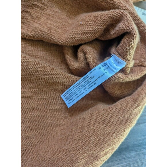 FP Free People Beach Sweater Oversized Women's XS Orange Short Sleeve - Picture 5 of 6